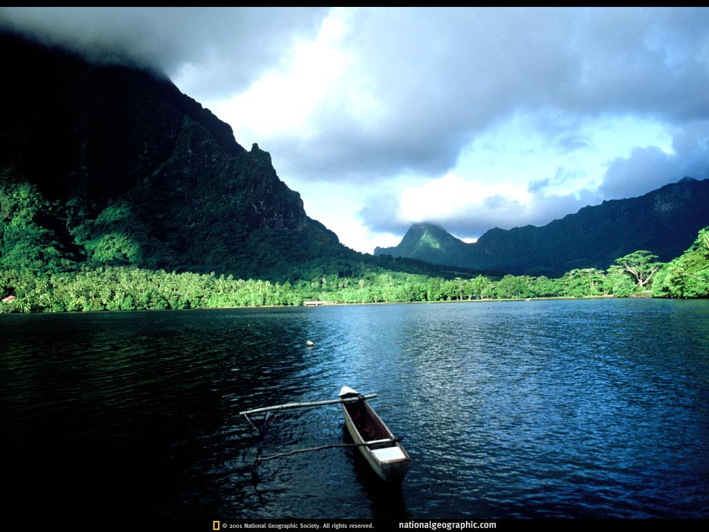 cooks bay, moorea, society islands, french polynes
