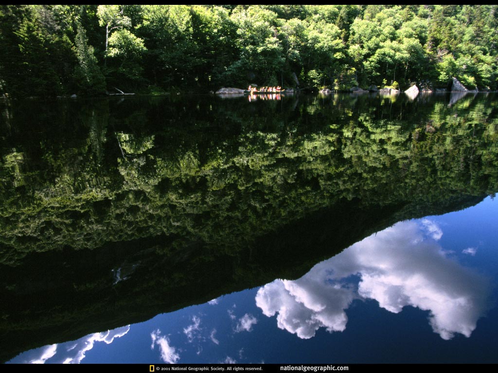 lower ausable lake, adirondack mountains, new york